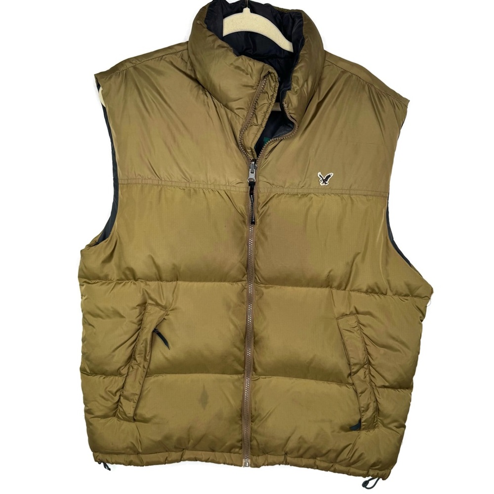 American Eagle Outfitters Tan Puffer Vest